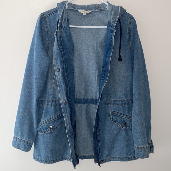 Ci Sono Denim Hooded Anorak Jacket - Picture 7 of 8